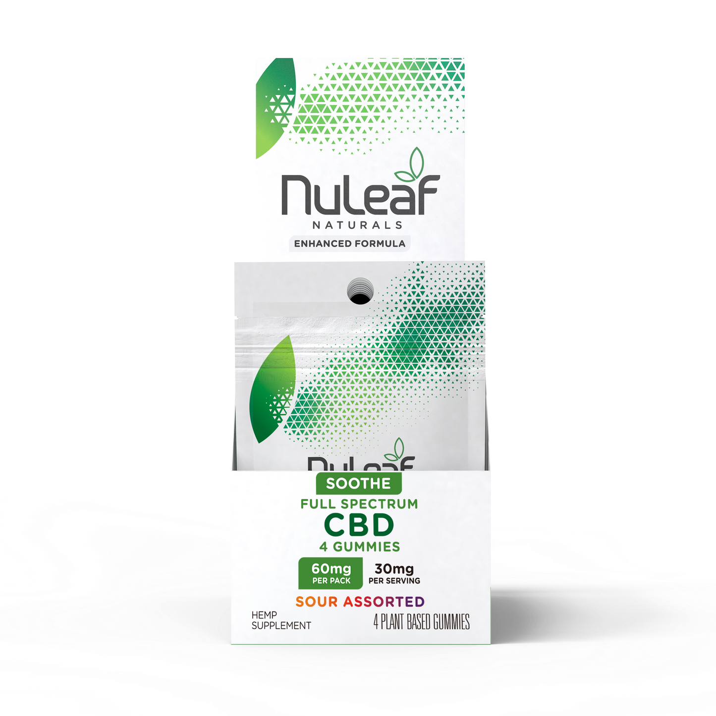 CBD Sour Gummy Assortment - 4ct Mylar x 12 Counter Display