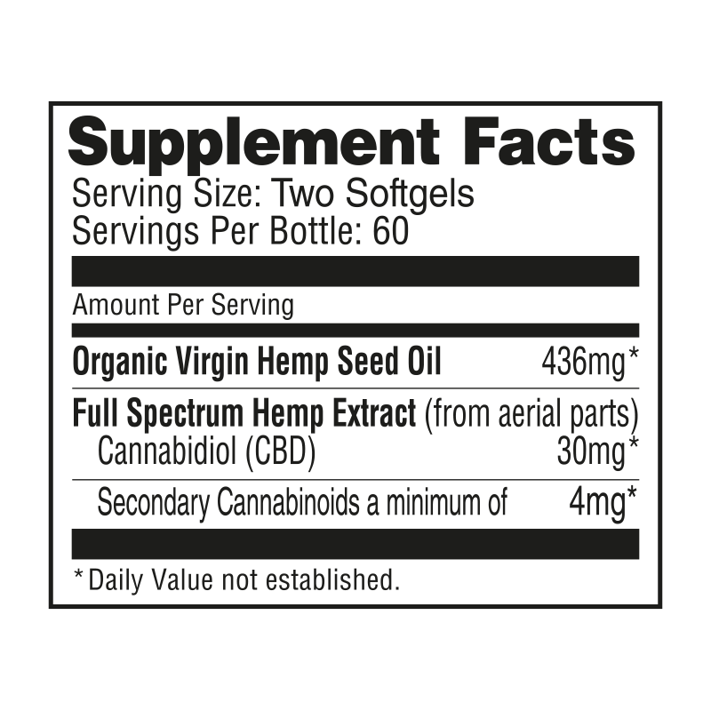 CBD Softgel - 120ct