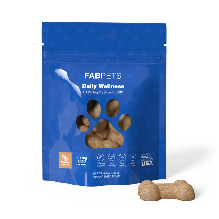 FAB CBD Hard Wellness Treats for Dogs 30ct (300mg)