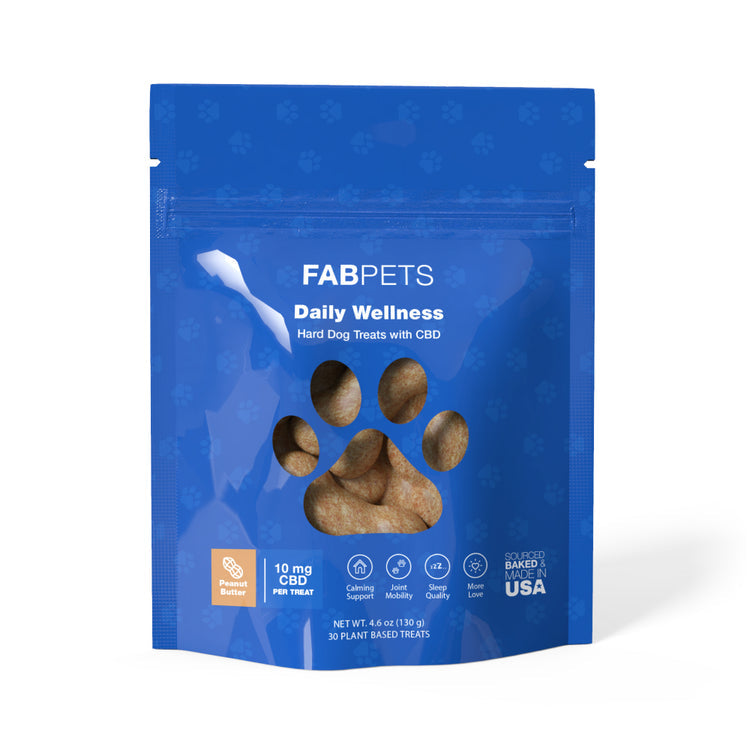 FAB CBD Hard Wellness Treats for Dogs 30ct (300mg)