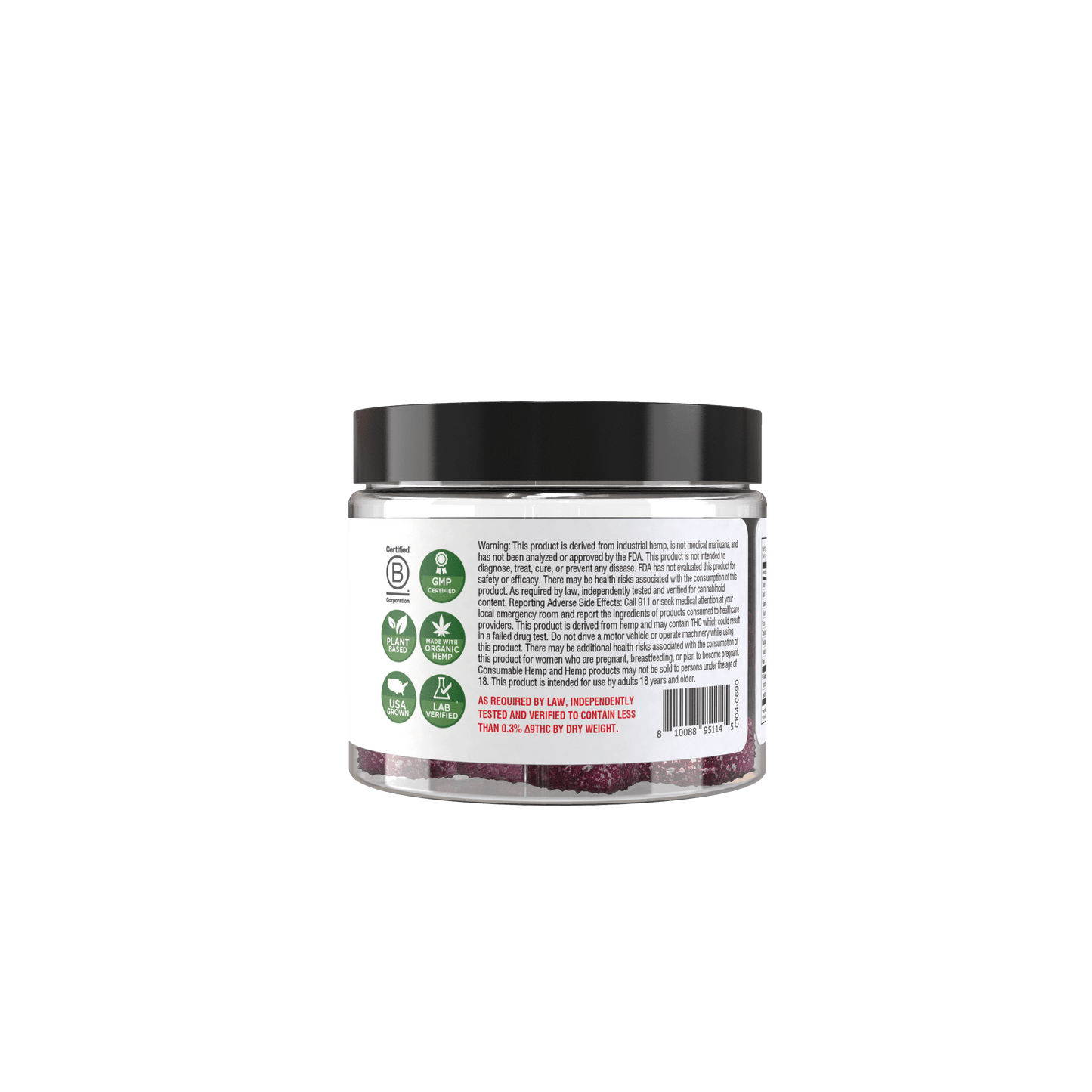 CBD Gummies Sour Mixed Berry - 30ct