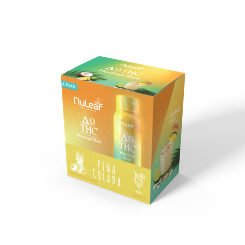 D9 THC Mocktail Shots - Pina Colada (6 Shots)