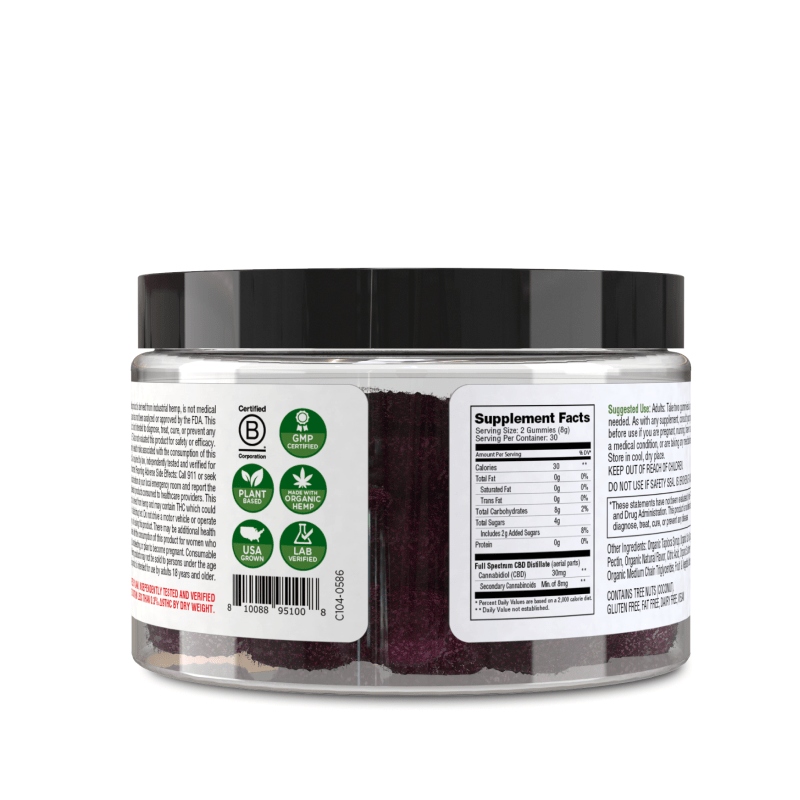 CBD Gummies Sour Assorted - 60ct