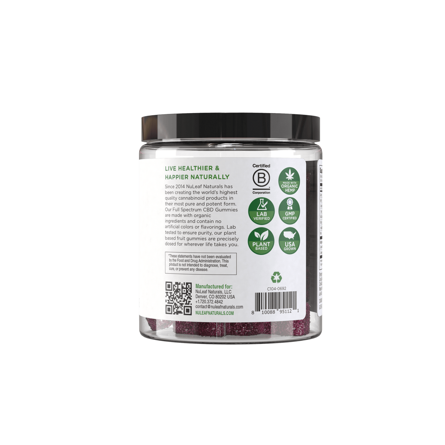 CBD Gummies Sour Mixed Berry - 90ct