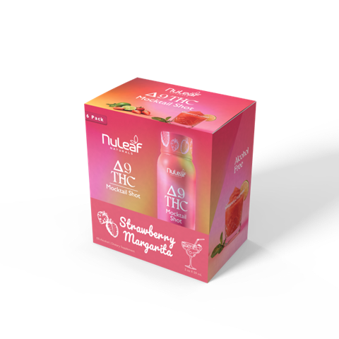 D9 THC Mocktail Shots - Strawberry Margarita (6 Shots)