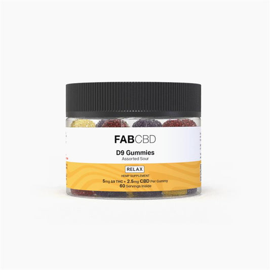 Delta 9 Gummies Sour Assorted - 60ct