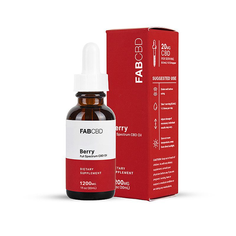 FG 1200mg 30mL CBD MCT Berry (40mg/mL) Tincture FAB