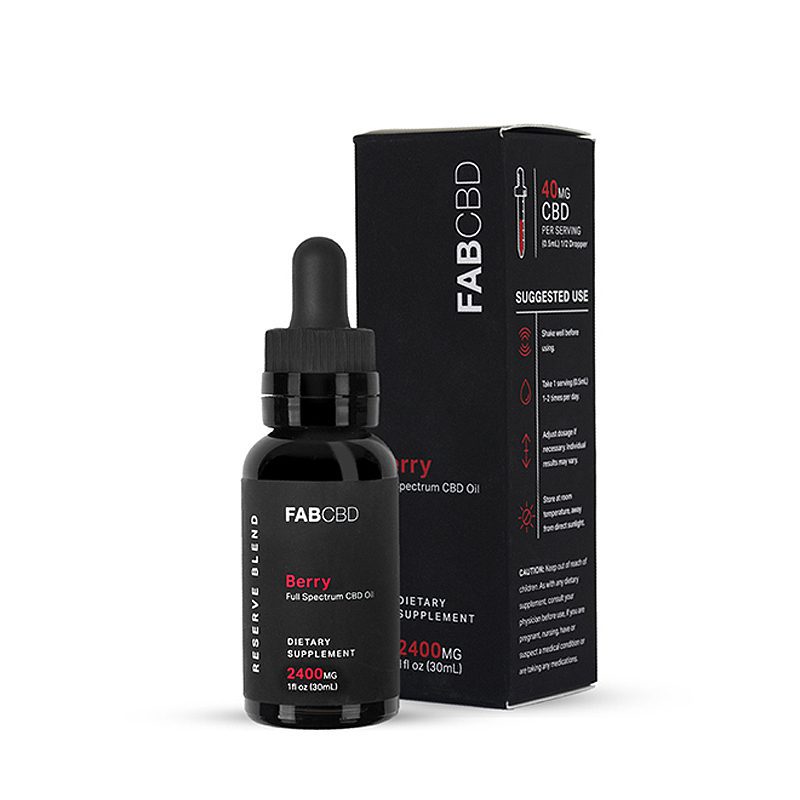 FG 2400mg 30mL CBD MCT Berry (80mg/mL) Tincture FAB