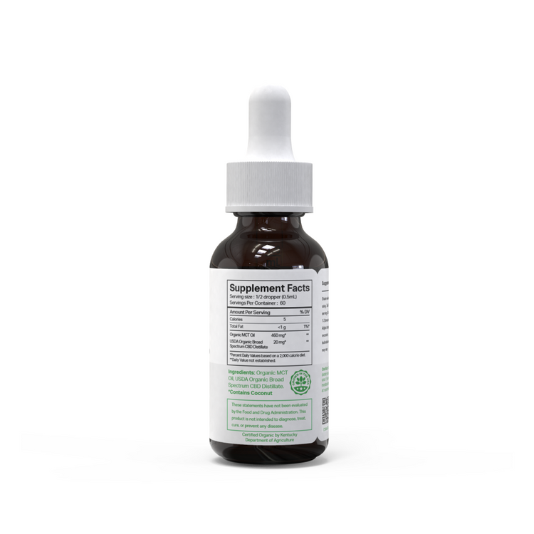 FABCBD Broad Spectrum CBD Oil 30mL (1200mg CBD) - THC FREE