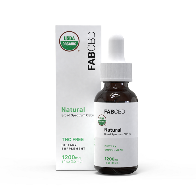 FABCBD Broad Spectrum CBD Oil 30mL (1200mg CBD) - THC FREE