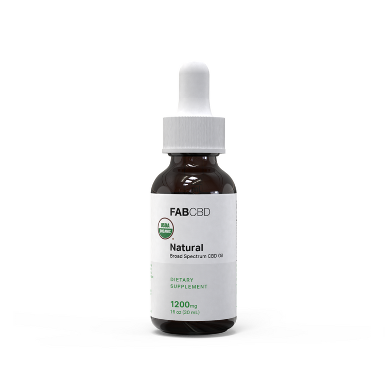 FABCBD Broad Spectrum CBD Oil 30mL (1200mg CBD) - THC FREE