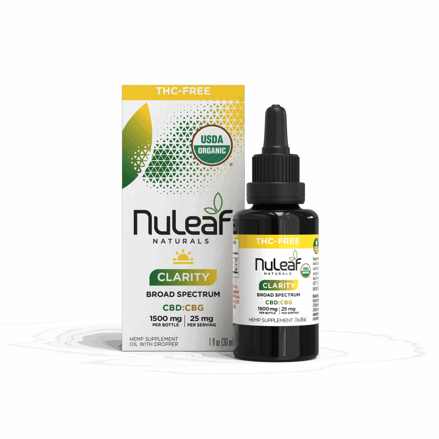 Clarity Broad Spectrum  CBD:CBG Oil (THC-Free)