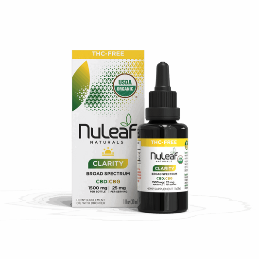 Clarity Broad Spectrum  CBD:CBG Oil (THC-Free)