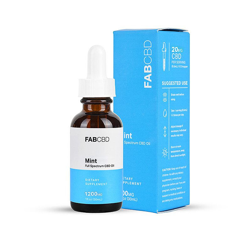 FG 1200mg 30mL CBD MCT Mint (40mg/mL) Tincture FAB