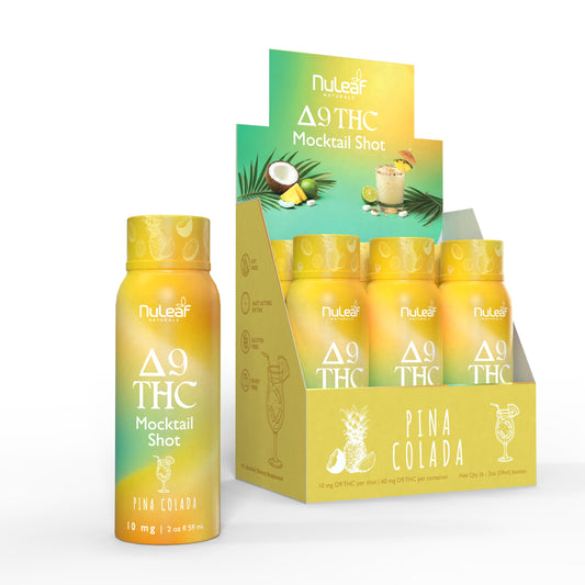 D9 THC Mocktail Shots - Pina Colada (6 Shots)