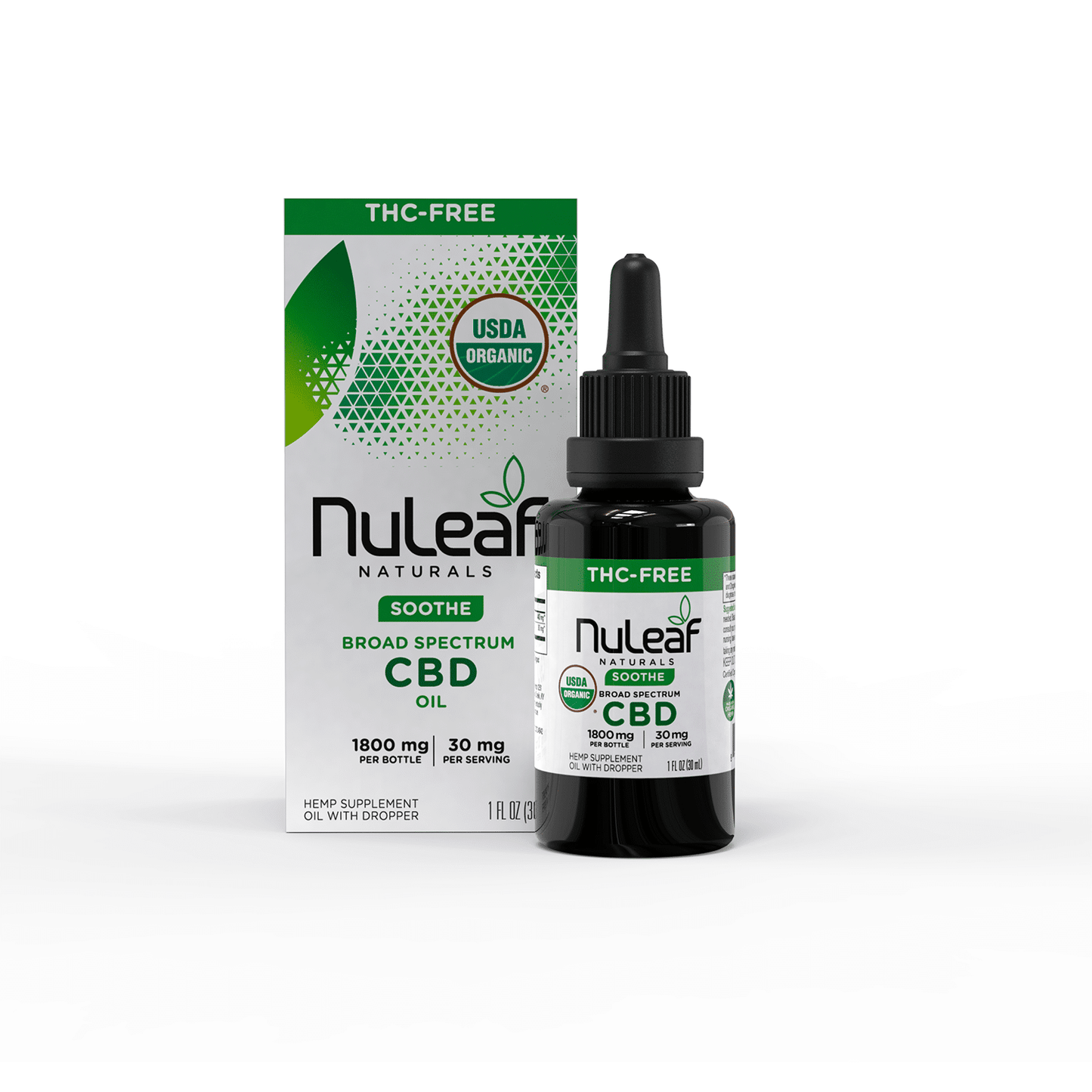 NuLeaf Broad Spectrum CBD Oil 30mL (1800mg CBD) THC FREE