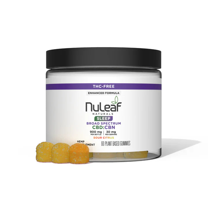 CBD:CBN Sleep Gummies Sour Citrus - 60ct (THC-Free)