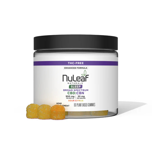 CBD:CBN Sleep Gummies Sour Citrus - 60ct (THC-Free)