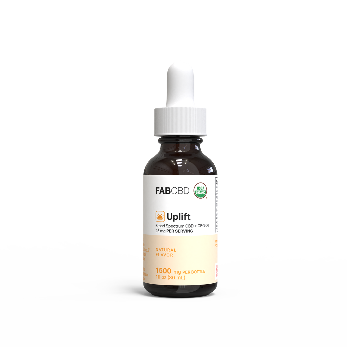 Uplift Broad Spectrum CBD:CBG Oil (THC-Free)