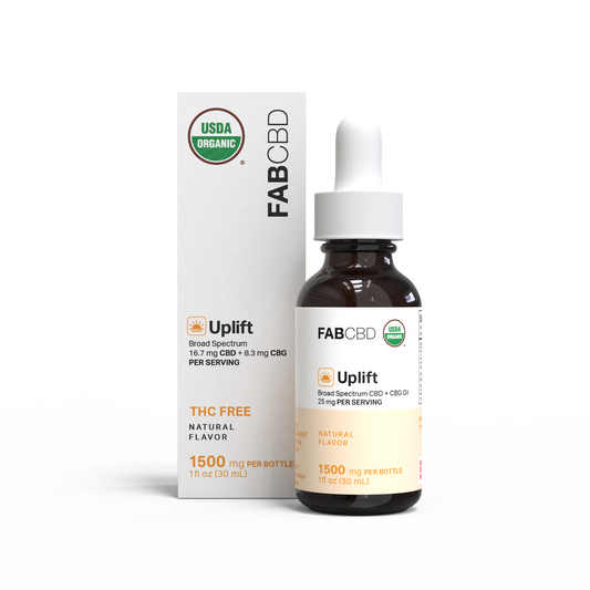 Uplift Broad Spectrum CBD:CBG Oil (THC-Free)