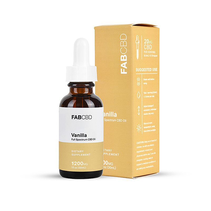 FG 1200mg 30mL CBD MCT Vanilla (40mg/mL) Tincture FAB
