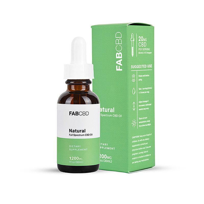 FG 1200mg 30mL CBD MCT Natural (40mg/mL) Tincture FAB