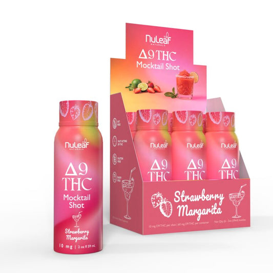 D9 THC Mocktail Shots - Strawberry Margarita (6 Shots)